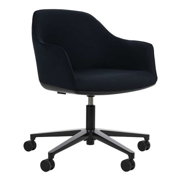 Sedia Softshell Nera, Struttura Girevole A Cinque Stelle