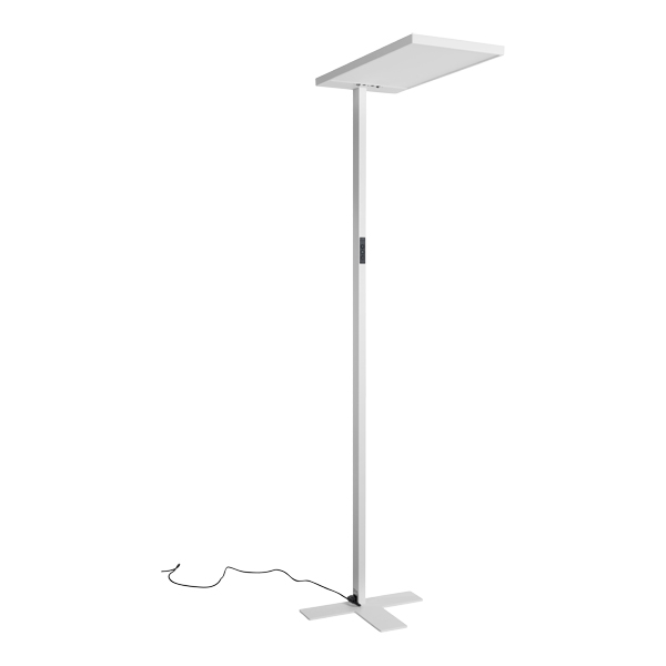 Lampada Da Terra Per Ufficio Lean White Dimmerabile 230v 36w