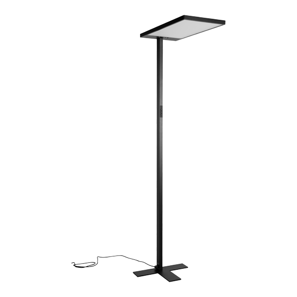 Lampada Da Terra Per Ufficio Lean Nera Dimmerabile 230v 36w