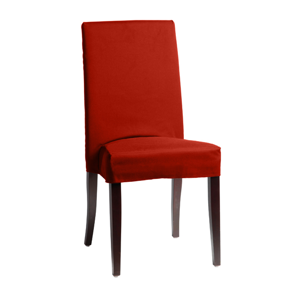 Sedia In Legno Torino Con Coprisedia Elastico Rosso