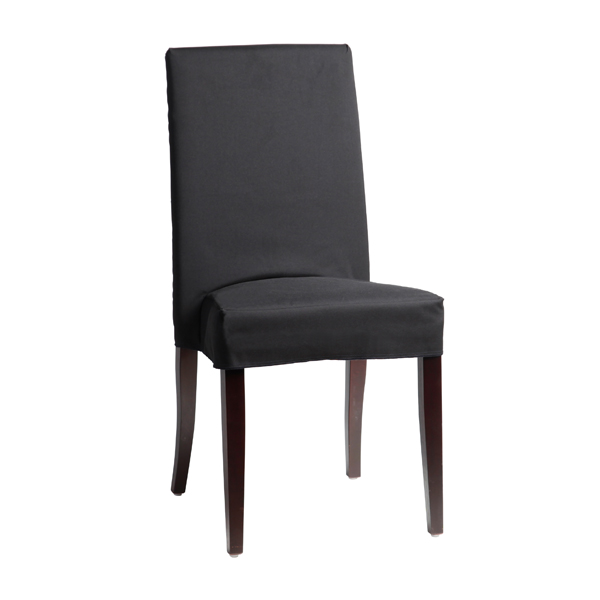Sedia In Legno Torino Con Coprisedia Elastico Nero