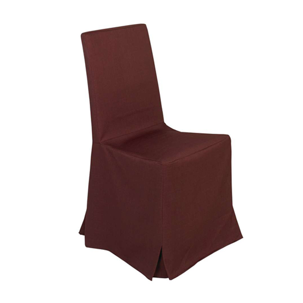 Sedia In Legno Torino Con Coprisedia In Lino Bordeaux