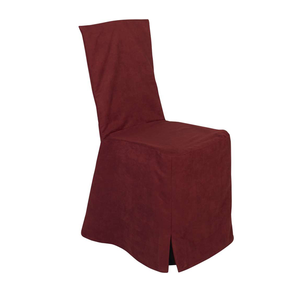 Sedia Imbottita Dallas Con Coprisedia In Velour Bordeaux