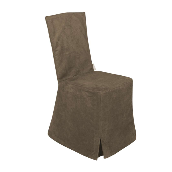Sedia Imbottita Dallas Con Coprisedia In Velour Cioccolato