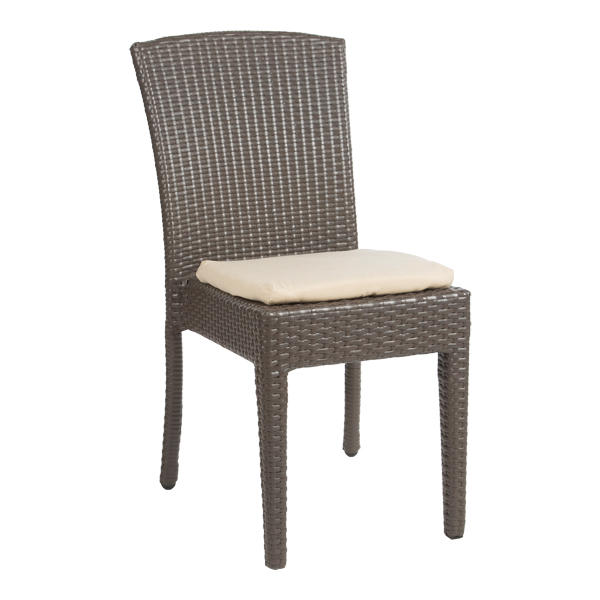 Sedia Curacao Con Cuscino Crema L46 Sh45 Cm