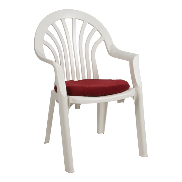 Sedia Madrid Con Cuscino Bordeaux L58 Sh42 Cm