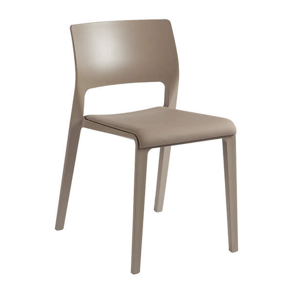 Sedia Juno Taupe Con Cuscino Magnetico Taupe