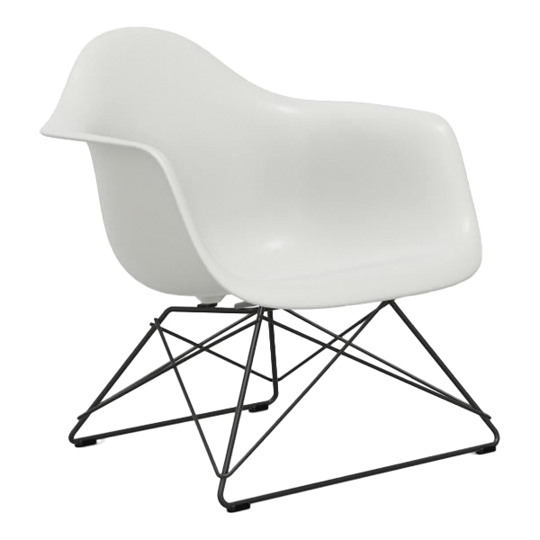 Lar Eames Sedia A Sdraio In Plastica Nera