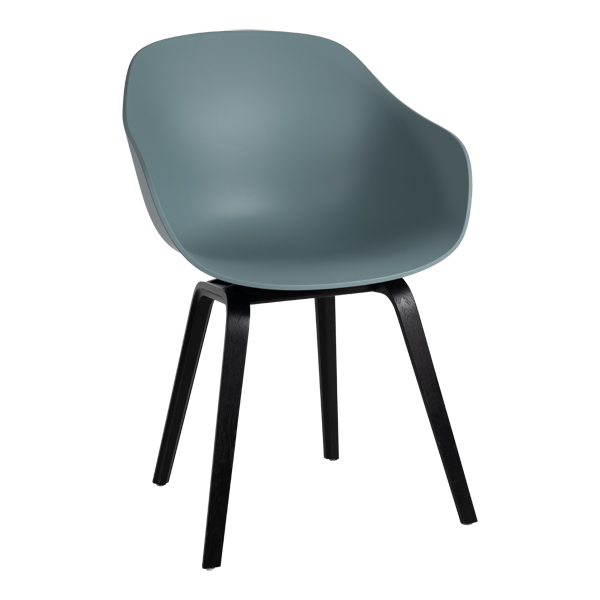 Poltrona About A Chair Aac 22 Blu Polvere Nero