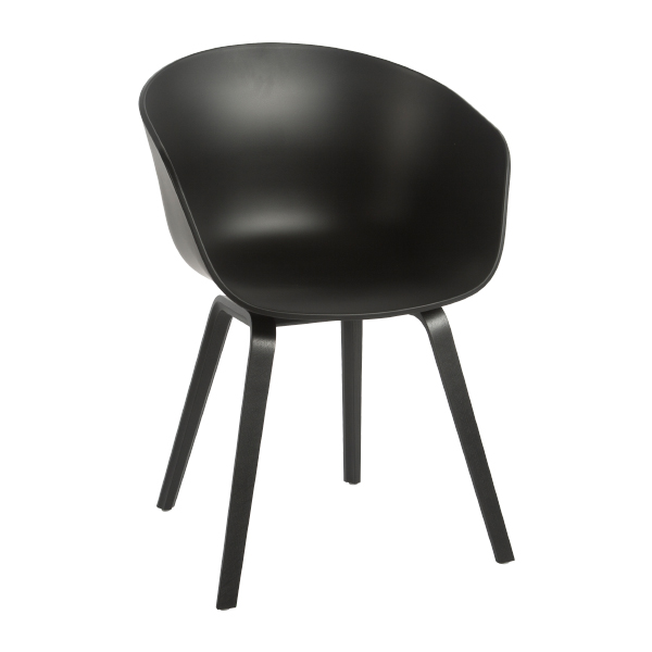 Sedia Aac 22 Nera, Base Nera