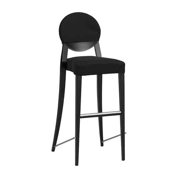 Sgabello Copenhagen Nero, Riv. Nero