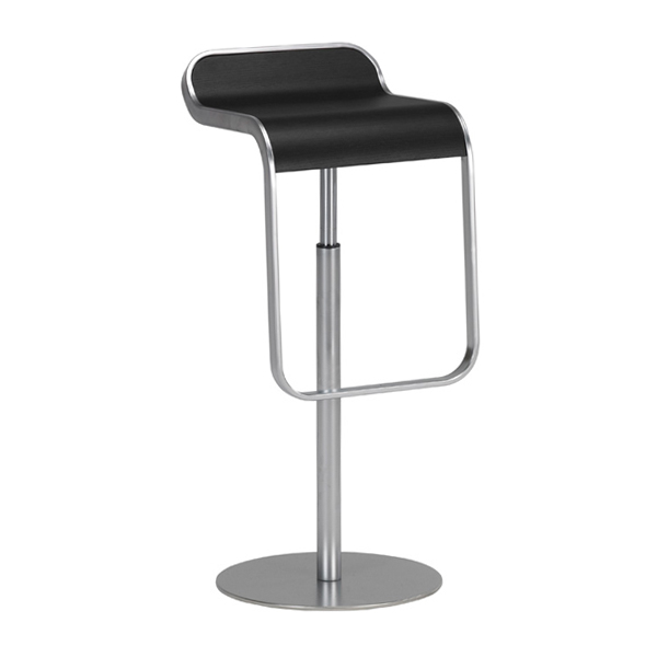 Sgabello Lem Nero W37 D42 H75 86 Sh66 79 Cm