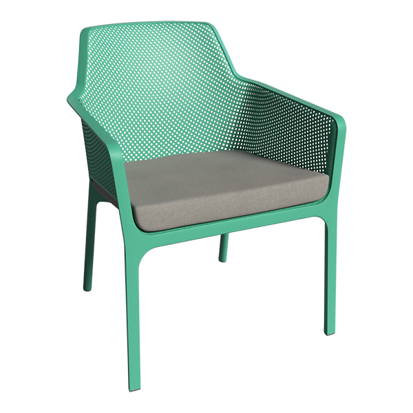 Poltroncina Net Relax Ocean Con Cuscino Grigio