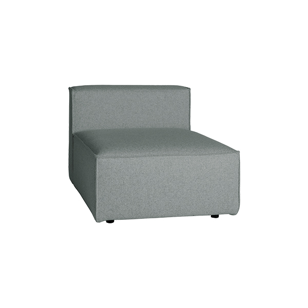 Poltrona Moduplus Grigio W74 D92 H61 Sh38 Cm