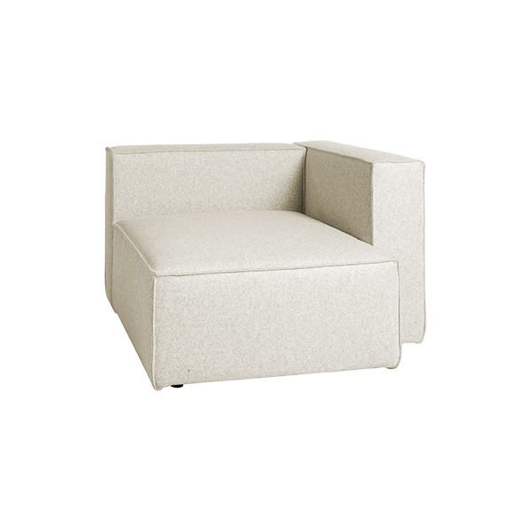 Poltrona Angolare Moduplus Crema W92 D92 H61 Sh38 Cm