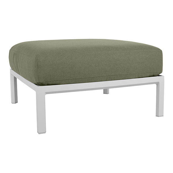 Sgabello Maximo Bianco Con Cuscino Di Seduta Verde Cactus