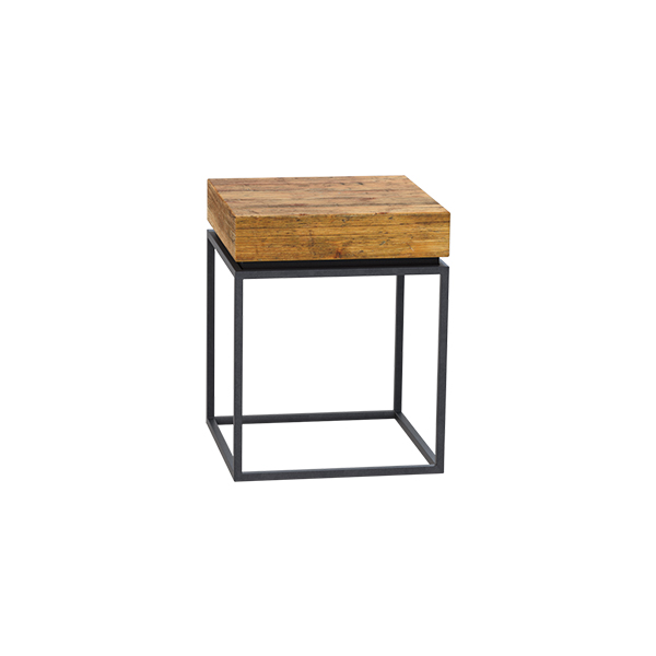 Tavolino Zinzo Nero Con Massif Bornholm 40 40 H50 Cm