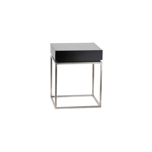 Tavolino Zinzo Con Massif Nero L40 L40 H50 Cm