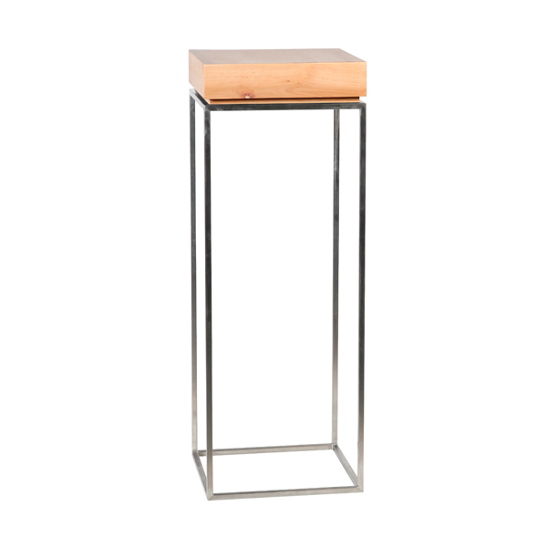 Tavolo Alto Zinzo Con Massif Sylt L40 L40 H110 Cm