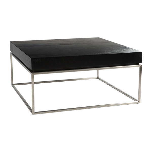 Tavolo Zinzo Con Massif Nero L84 W84 H40 Cm