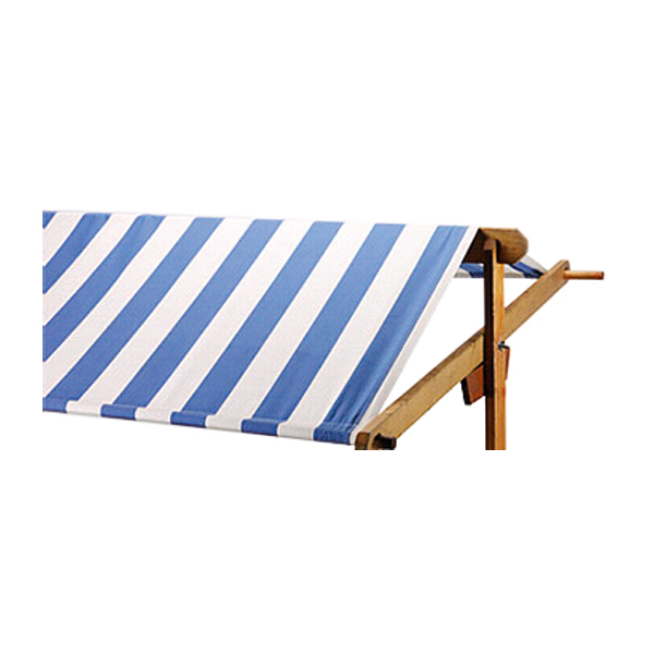 Bancarella In Legno L200 L95 H243 Cm Con Telone Blu Bianco