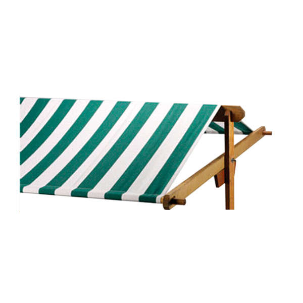 Bancarella In Legno L200 W95 H243 Cm Con Telone Verde Bianco