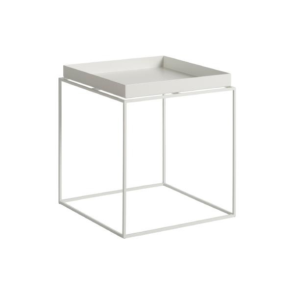 Tavolino Tray Bianco L40 L40 H44 Cm