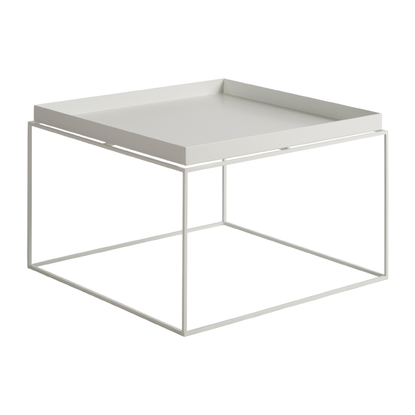 Tavolino Tray Bianco L60 W60 H39 Cm