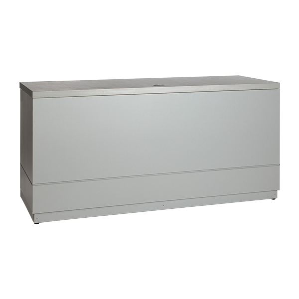 Bancone Grigio Argento W200 D70 H95cm Con Piano