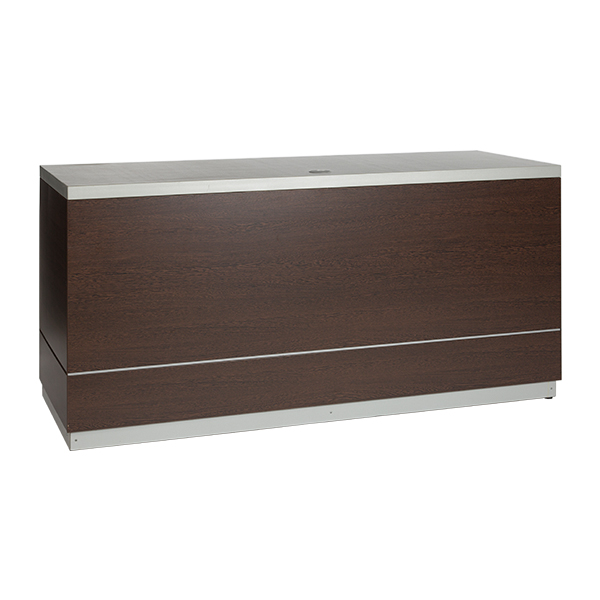 Bancone Decoro In Legno W200 D70 H95cm Con Piano