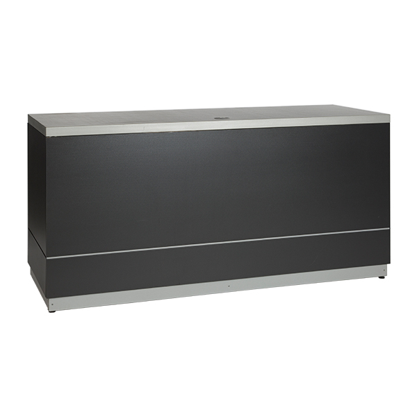 Bancone Antracite W200 D70 H95cm Con Piano