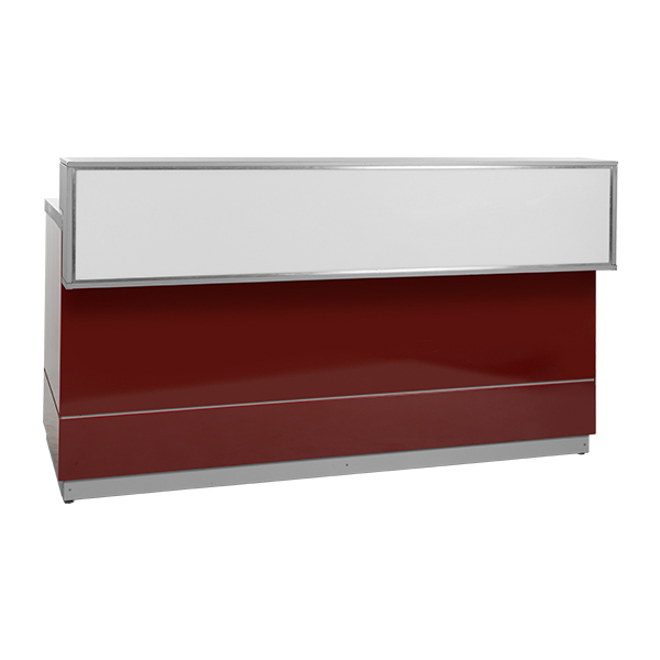 Bancone Rosso L200 D83 H115cm Con Piano