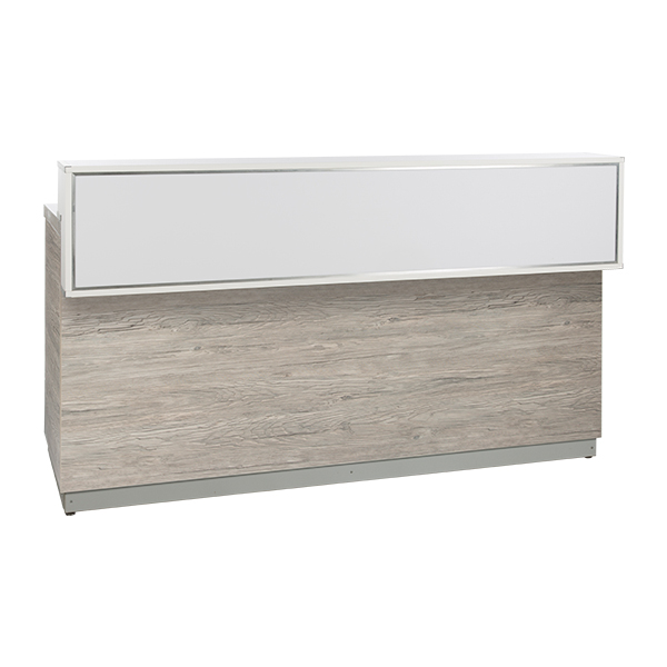 Bancone Aspen In Legno L200 P83 H115cm Con Piano