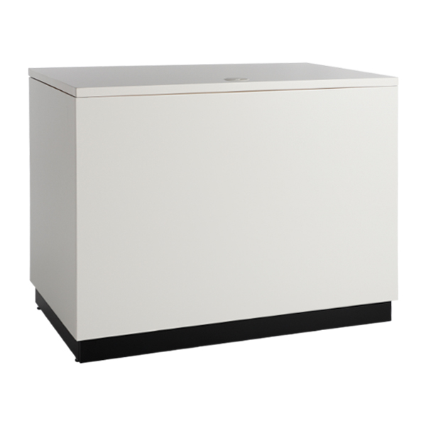 Buffet Basic Bianco Con Piano, Frontale Basso Bianco.