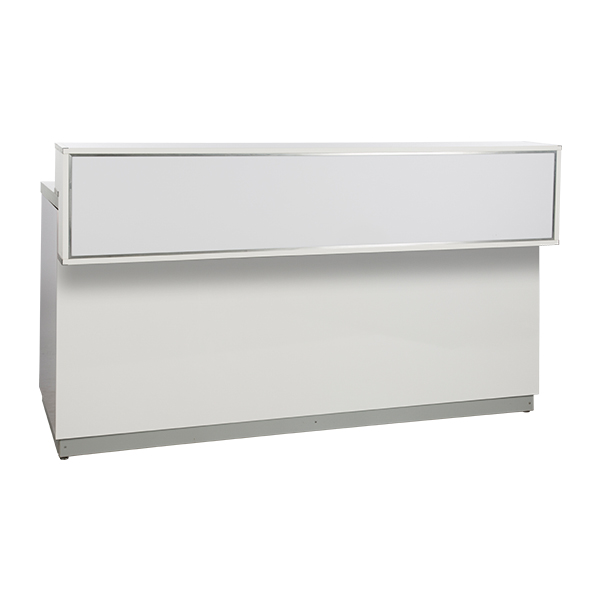 Bancone Bianco L200 D83 H115 Cm Con Piano Cns