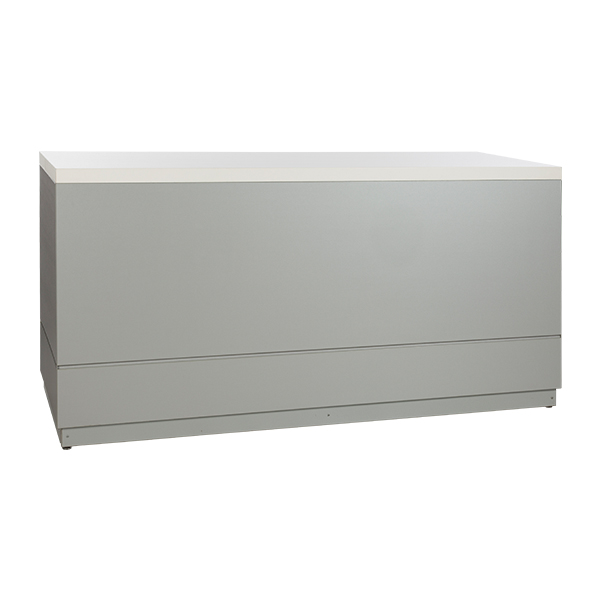 Bancone Grigio Argento L200 D70 H95cm Con Piano
