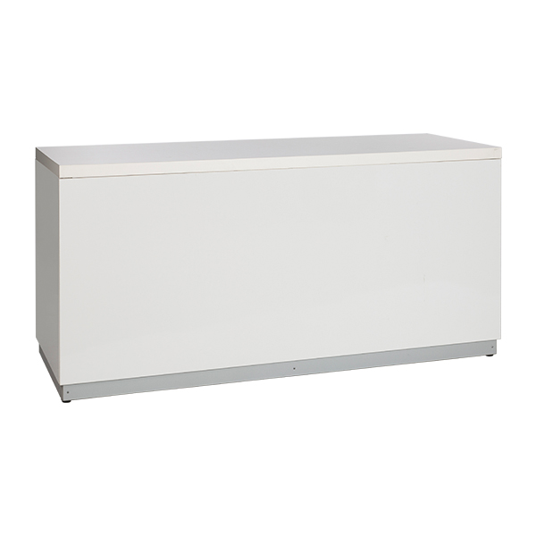 Bancone Bianco L200 D70 H95 Cm Con Piano Bianco