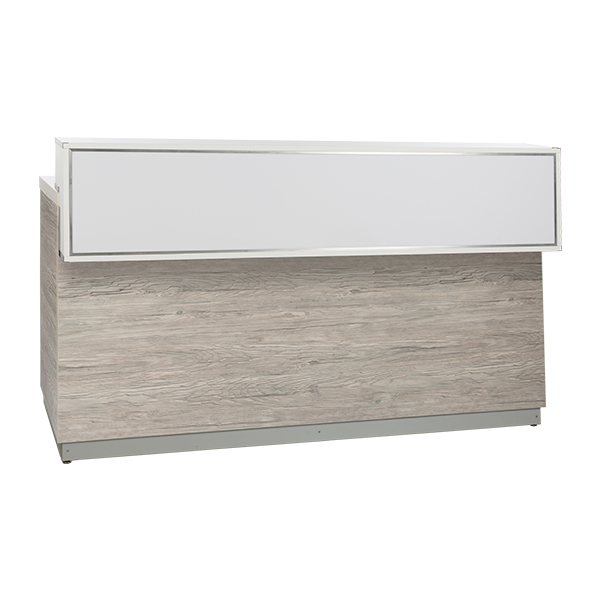 Bancone Aspen In Legno L200 P83 H115cm Con Piano