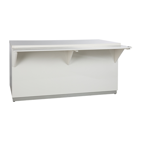 Bancone Buffet Bianco L200 D123 H95cm Con Piano A Led