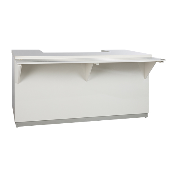 Bancone Buffet Bianco L200 D123 H95 Cm Con Piano A Led