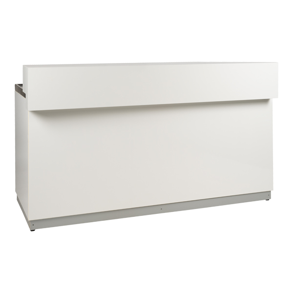 Banco Champagne Bianco L200 P80 H115 Cm Con Piano Cns