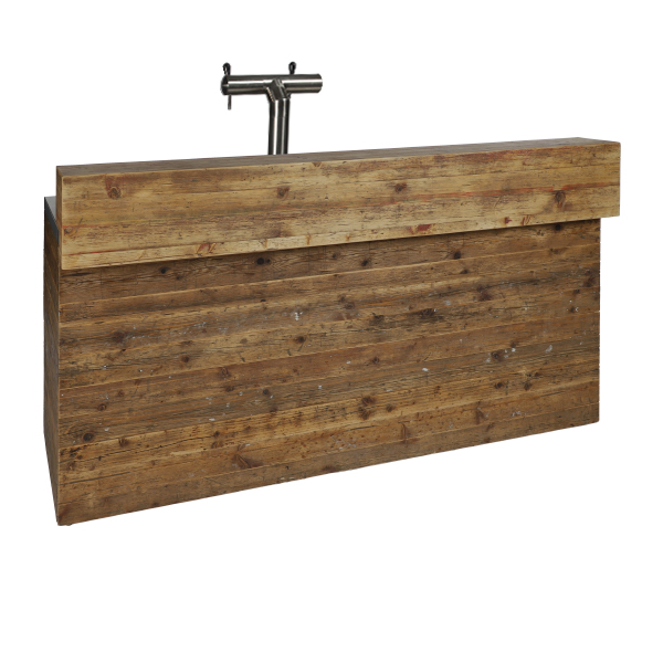 Bancone Birra Bornholm L200 D83 H115cm Con Piano Cns