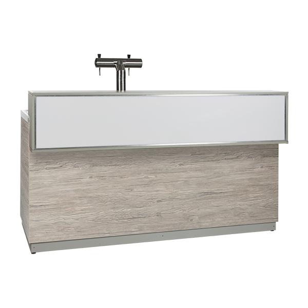 Bancone Birra Aspen Decoro In Legno Con Piano Cns