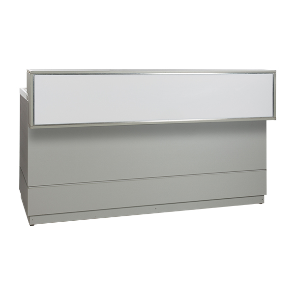 Bancone Champagne Grigio Argento L200 D83 H115cm Piano Cns