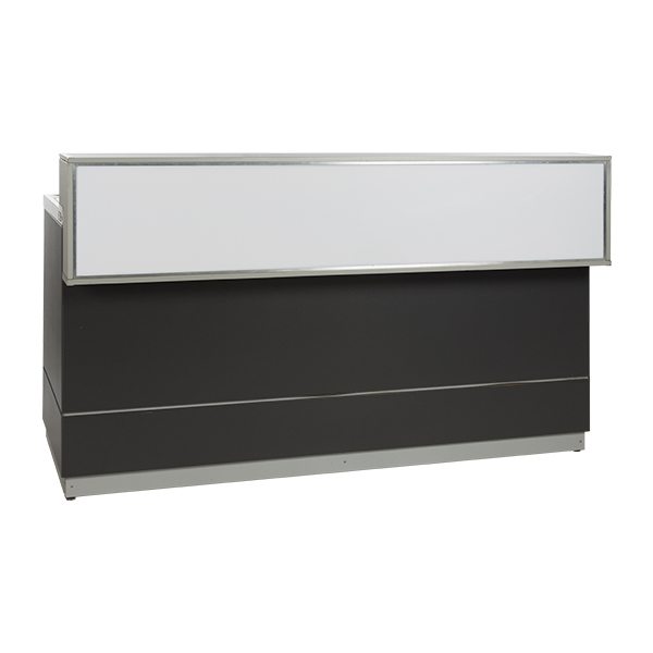 Bancone Champagne Antracite L200 D83 H115cm Con Piano Cns