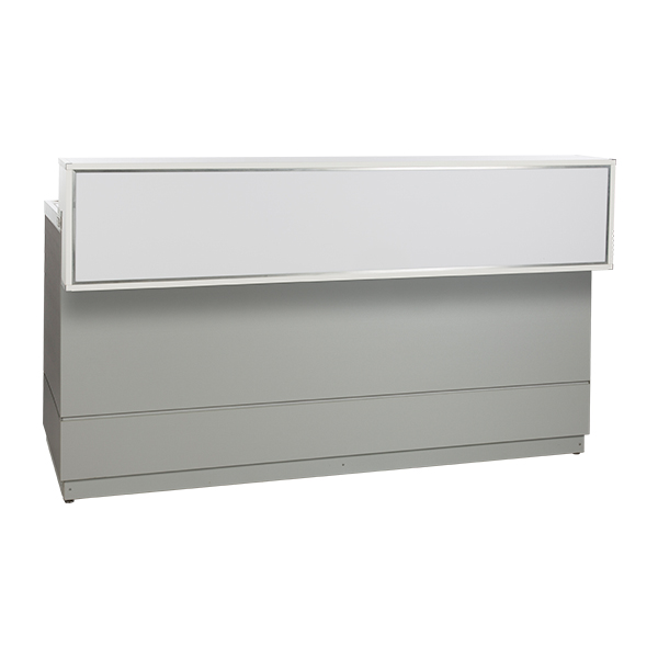 Bancone Champagne Grigio Argento L200 D83 H115cm Piano Cns
