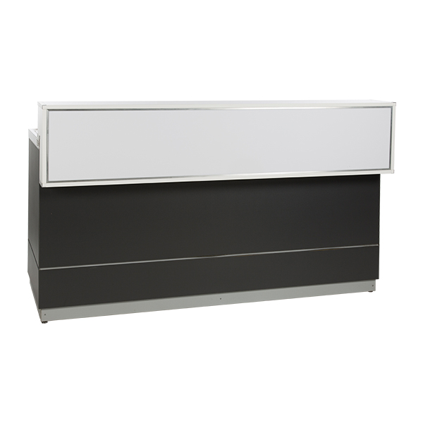 Bancone Champagne Antracite L200 D83 H115cm Con Piano Cns