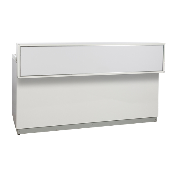 Bancone Champagne Bianco L200 D83 H115cm Con Piano Cns