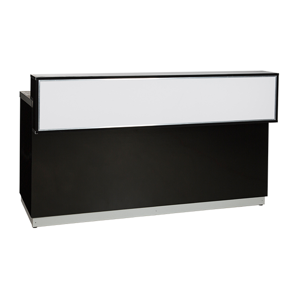 Bancone Champagne Nero L200 D83 H115cm Con Piano Cns