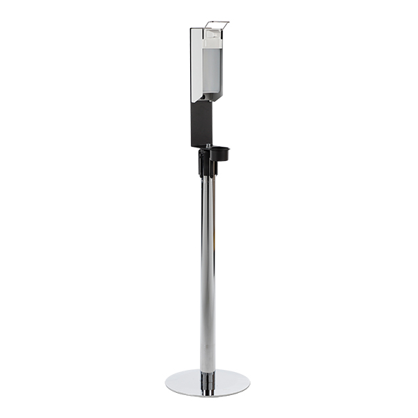 Distributore Disinfettante Su Tensabarrier Cromo 35 H147cm